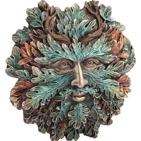 Winter Solstice Greenman Wall Plaque - Image 3