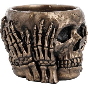 Three Wise Skulls Ashtray