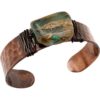 Peruvian Opal Copper Medieval Cuff Bracelet