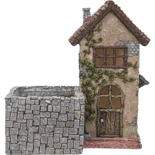 Fairy House with Walled Garden Planter