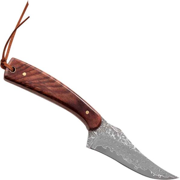 Folded Steel Hunter Knife with Sheath