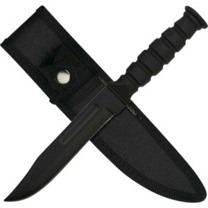 Black Tactical Bowie Knife