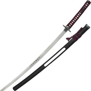 Purple Hilt Open Scabbard Samurai Sword