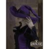 Split Leather Wikka Witch Hat - Purple