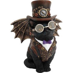 Steampunk Gentleman Cat Statue