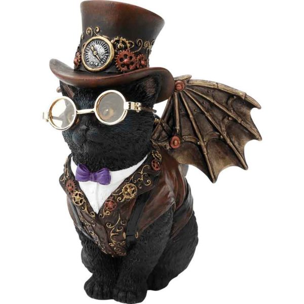 Steampunk Gentleman Cat Statue