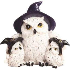 Magic Owl Family Statue