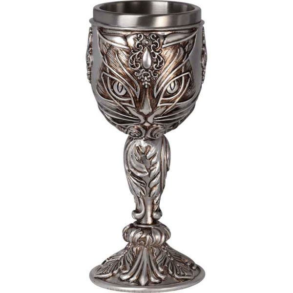 Feline Fang Black Cat Goblet 17.3cm