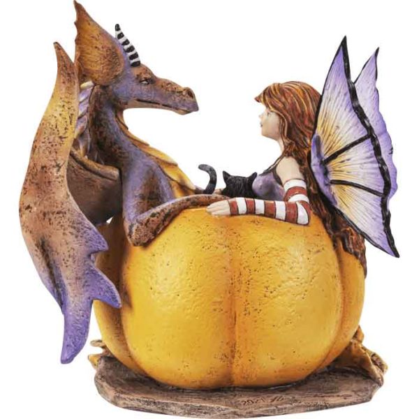 Halloween Hangout Fairy & Dragon Statue