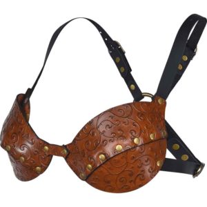 Elven Swirl Leather Bra