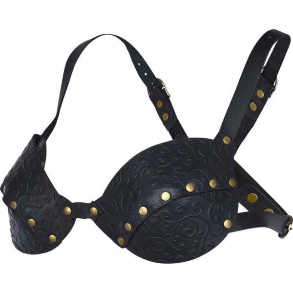 Elven Swirl Leather Bra