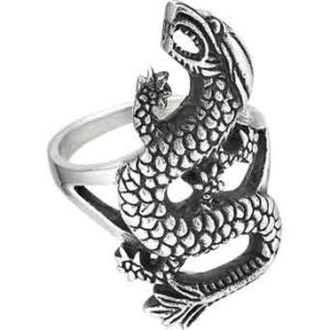 Fierce Serpentine Dragon Ring