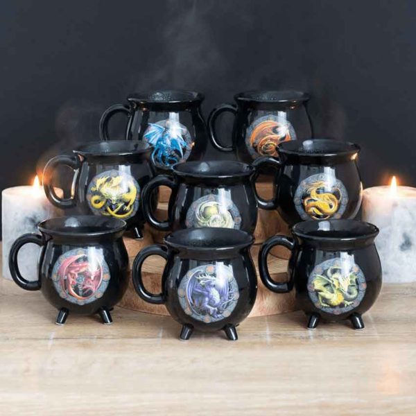 Yule Cauldron Dragon Mug