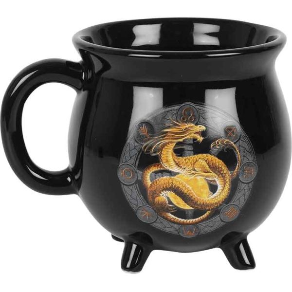 Litha Cauldron Dragon Mug