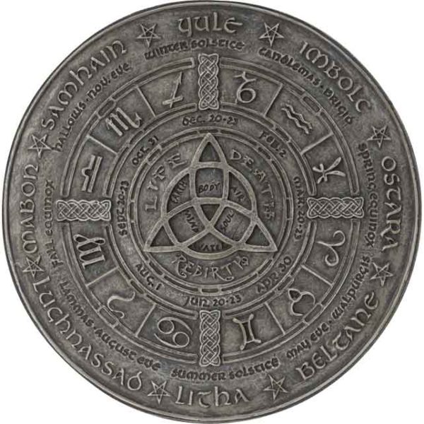 Wheel of the Year Triquetra Plaque