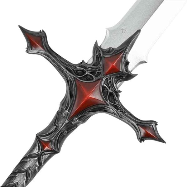LARP Two-Handed Essessa's Sword - Carbon Silver/Red