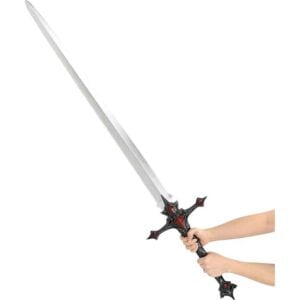 LARP Two-Handed Essessa's Sword - Carbon Silver/Red