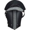 Single Leather Pauldron with Chainmail - Black
