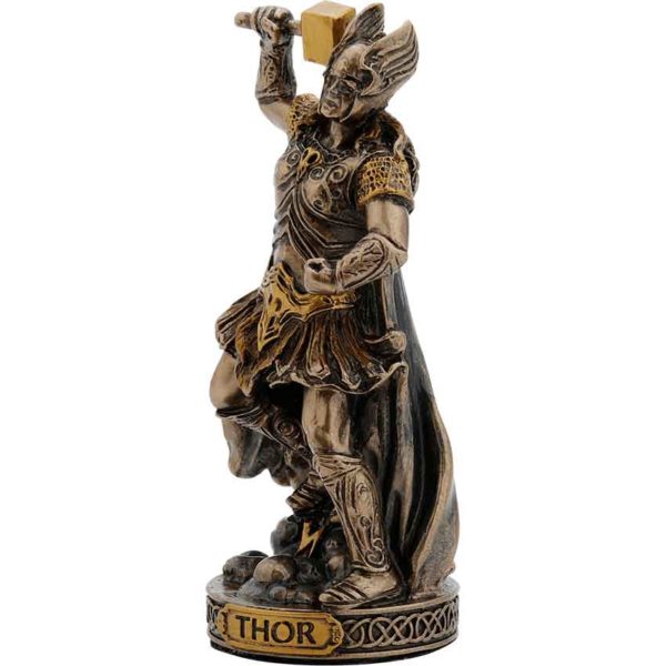 Bronze Thor Norse God Statue