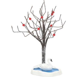 Seven Swans A Swimming Tree - Christmas Village Trees by Department 56