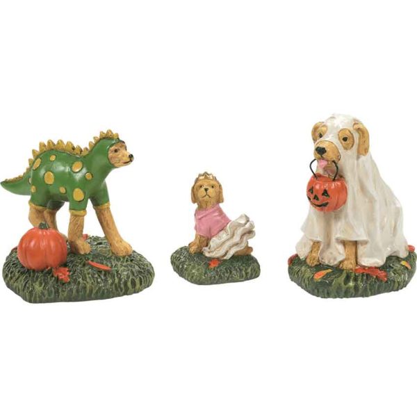 Family Halloween Pups Set of 3 - Halloween Village Accessories by Department 56