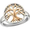 Rose Gold Tree Of Life Steel Ring