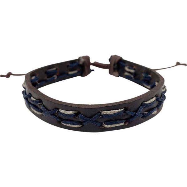 Stitched Adventurer Leather Bracelet