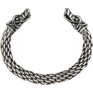 Scaled Viking Wolf Bracelet - Pewter