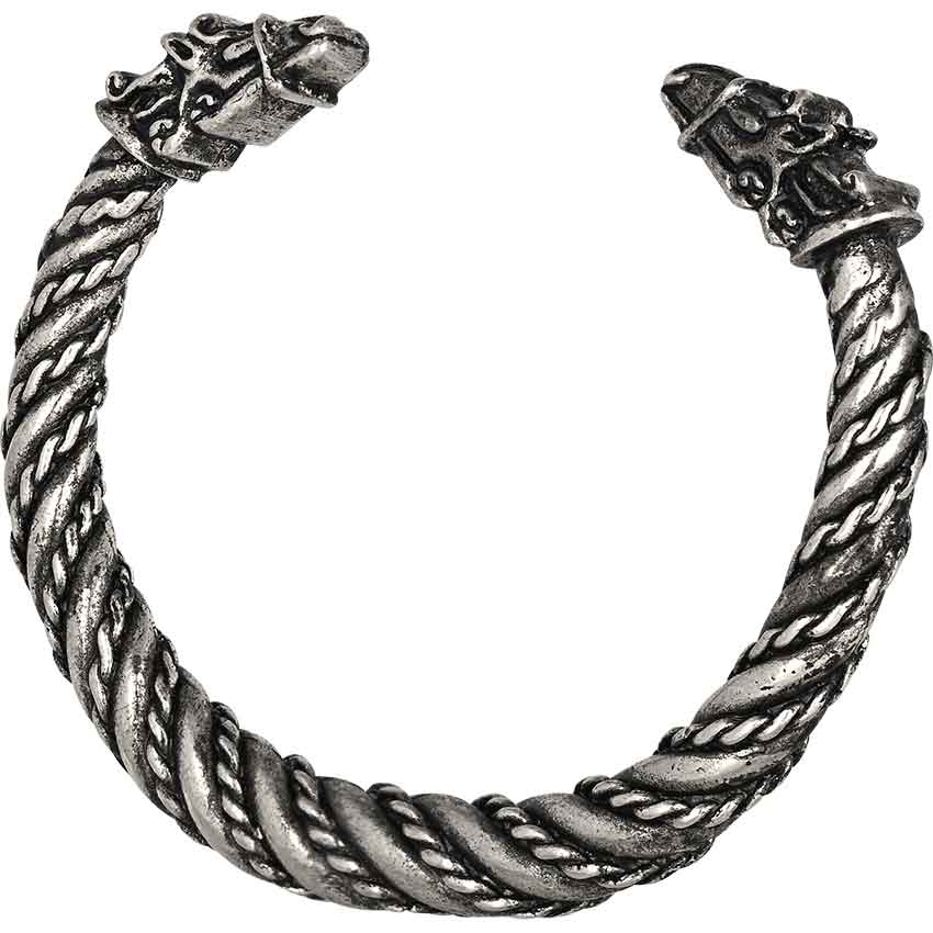 Small Sleipnir Viking Bracelet - Pewter