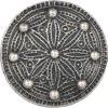Medium York Disc Viking Brooch - Pewter