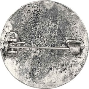 Medium York Disc Viking Brooch - Pewter