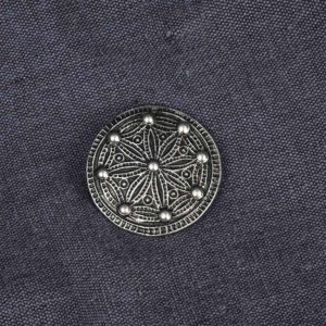 Medium York Disc Viking Brooch - Pewter