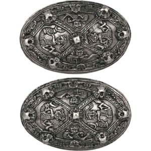Viking Age Tortoise Brooches - Set of 2