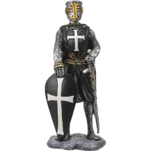 Hospitaller Knight with Sword and Shield Statue