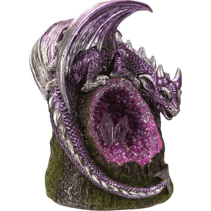 Purple Dragon Crystal Incense Burner