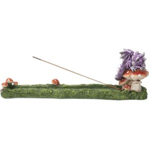 Dragon and Mushroom Tray Incense Burner
