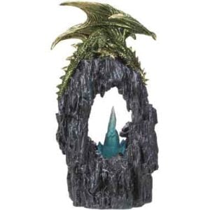 Dragon Family in LED Cave Statue