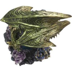 Dragon Family in LED Cave Statue