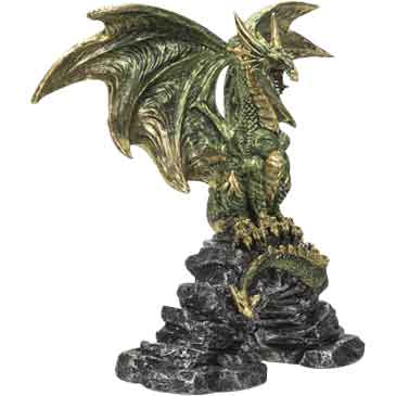 Perched Dragon Fantasy Statue