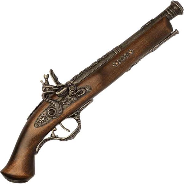 18th Century Burnished Flintlock Pistol