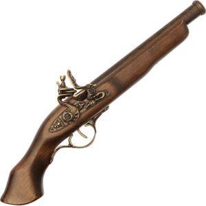 Wooden 17th Century Flintlock Pistol