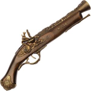 Brass Decorative Italian Flintlock Pistol