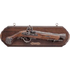 Decorative Flintlock Pistol with Plaque