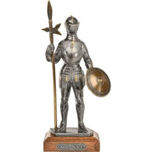 16th Century Knight with Halberd Statue