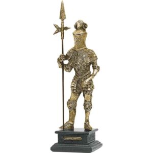 16th Century Gold Knight with Halberd