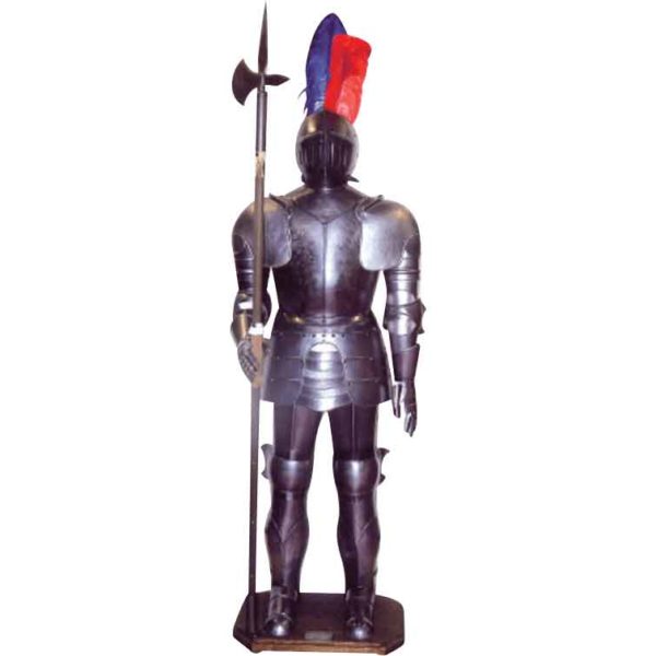 15th Century Italian Full Suit of Armour with Halberd