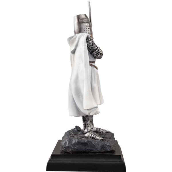 Templar Knight with Sword Statue