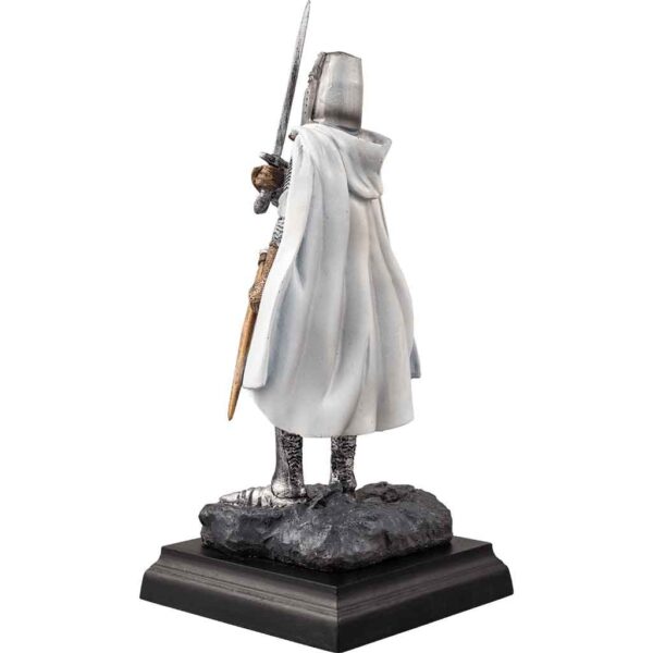 Templar Knight with Sword Statue