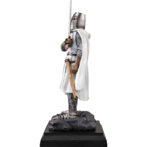 Templar Knight with Sword Statue