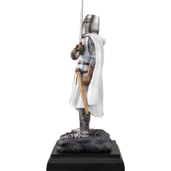 Templar Knight with Sword Statue
